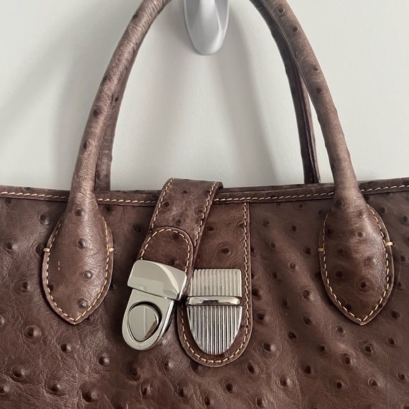 VTG DOONEY & BOURKE Ostrich Skin Bag - Picture 12 of 16